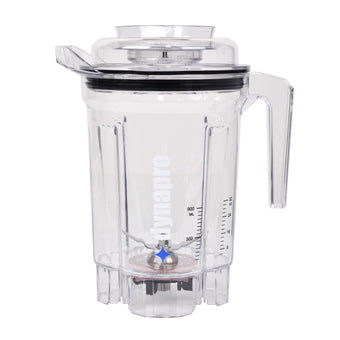 The Blending Container with Lid for the Dynapro® Commercial Vacuum Blender. This is the complete assembly that includes the lid, container, and blade.