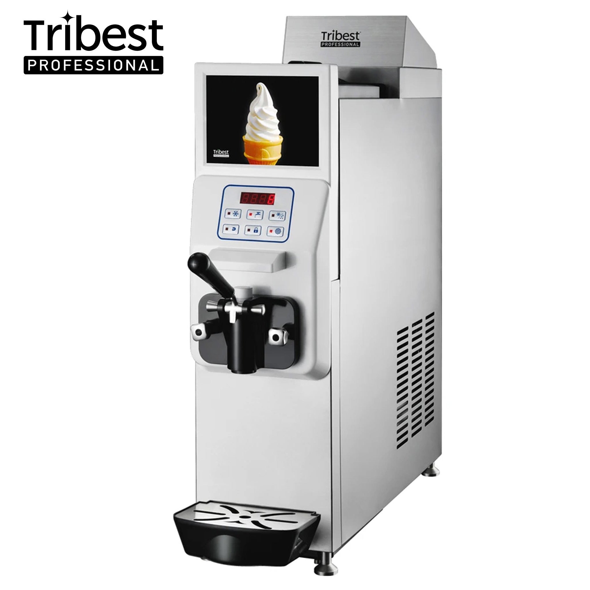 Tribest Professional Mini Soft Compact Single Soft-Serve Machine with LCD Screen