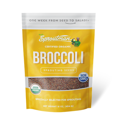 Sproutman's® Organic Broccoli Sprouting Seeds (16 oz) SEEDBS14 - Tribest