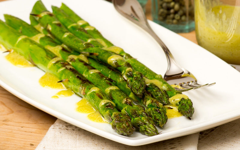 Asparagus with Sweet Mustard Dressing