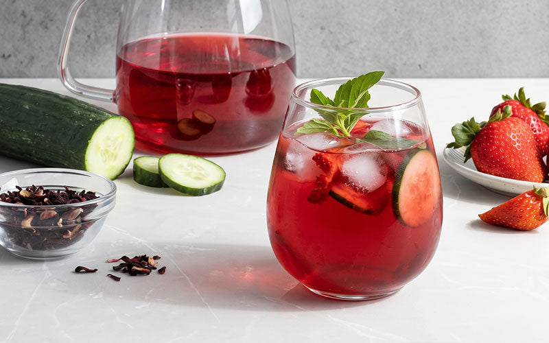 Strawberry Hibiscus Refresher