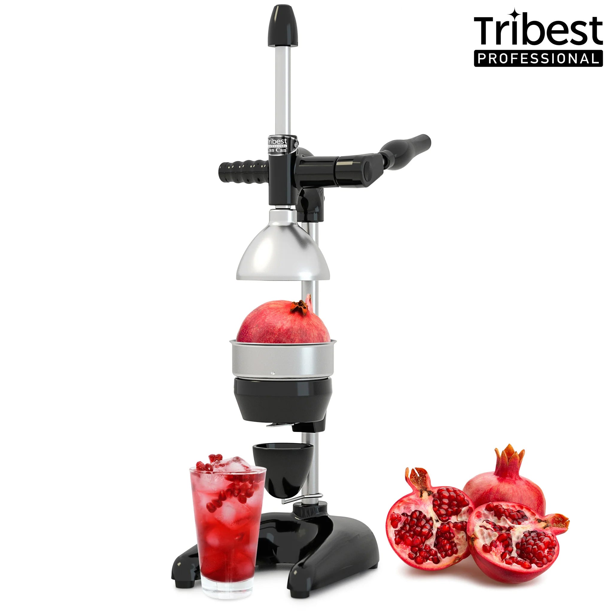 Tribest Professional Cancan XL Manual Juice Press for Pomegranate and Citrus MJP-105 in Black