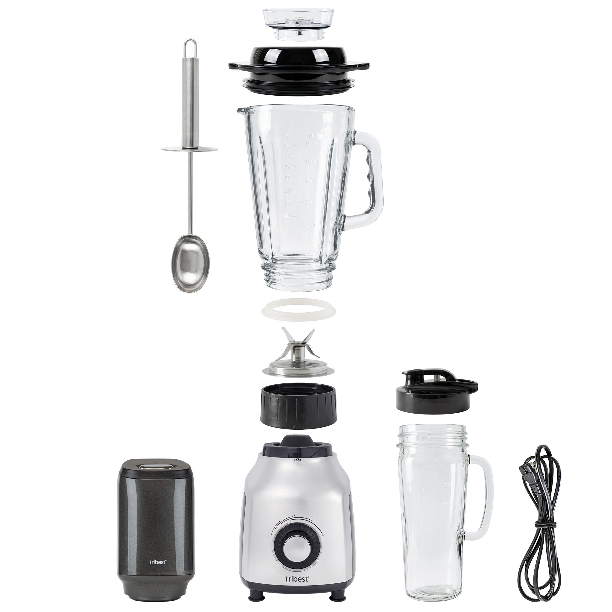 Glass Personal Blender with Vacuum Blender PBG-5001-A - Parts - Tribest