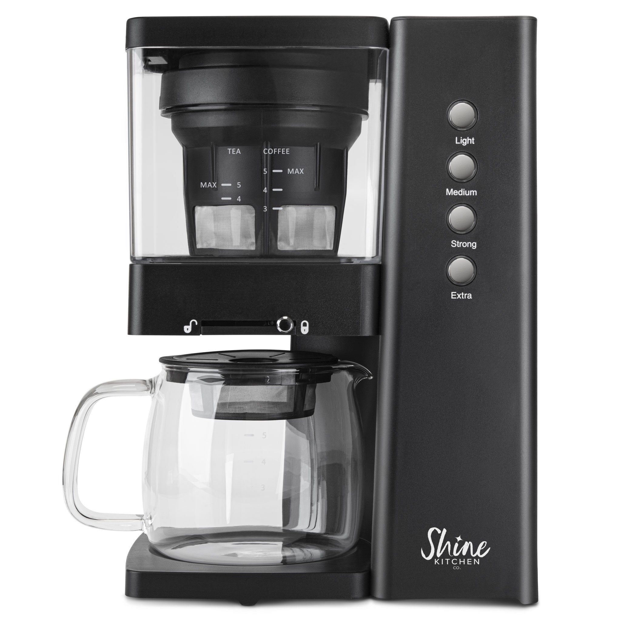 Shine Kitchen Co.® Refurbished Rapid Cold Brew Coffee & Tea Machine with Vacuum Extraction Technology