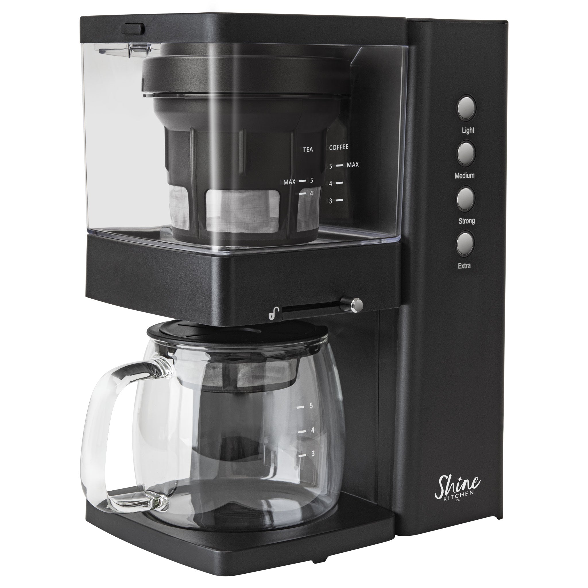 Shine Kitchen Co.® Refurbished Rapid Cold Brew Coffee & Tea Machine with Vacuum Extraction Technology