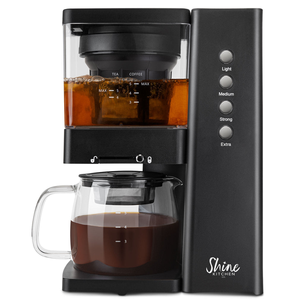 Shine Kitchen Co.® Rapid Cold Brew Coffee & Tea Machine with Vacuum Extraction Technology