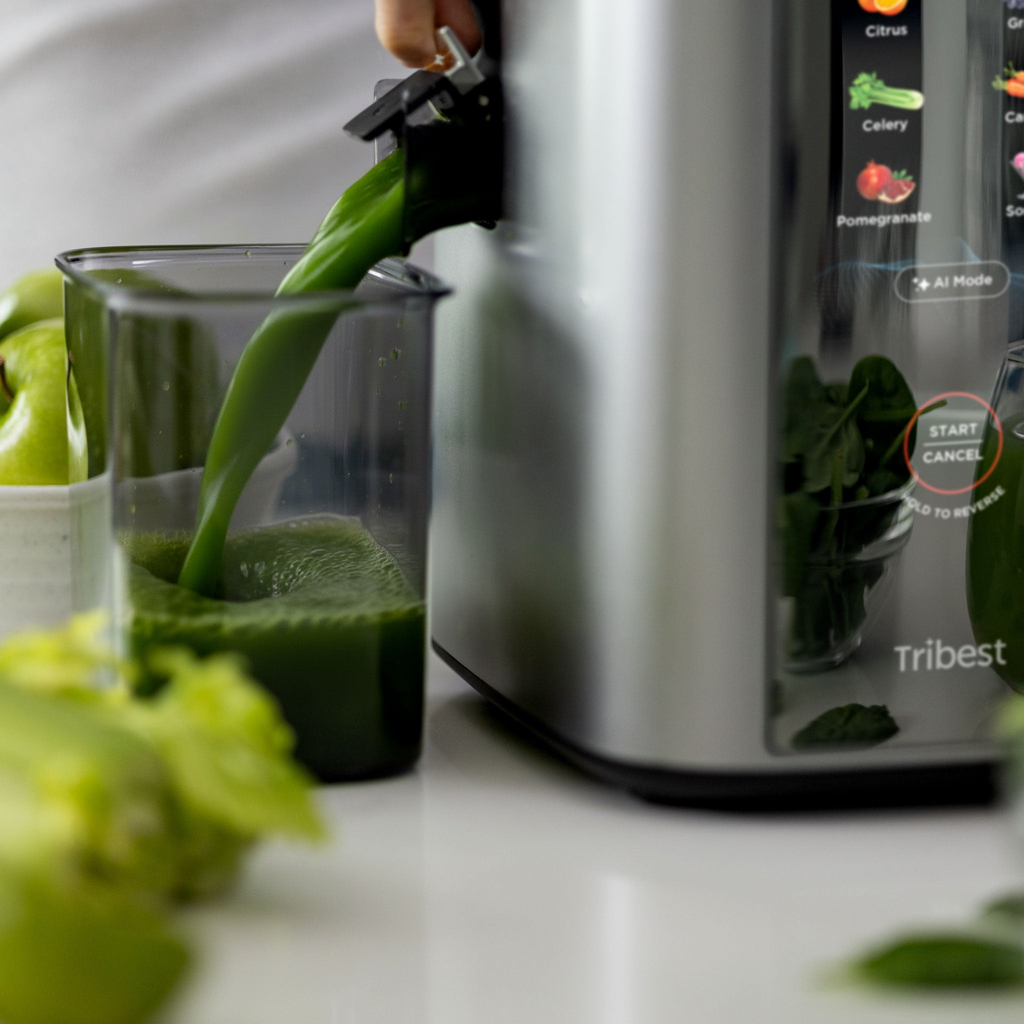 Slowstar AI Vertical Hopper Juicer with Automatic Intelligent Optimization