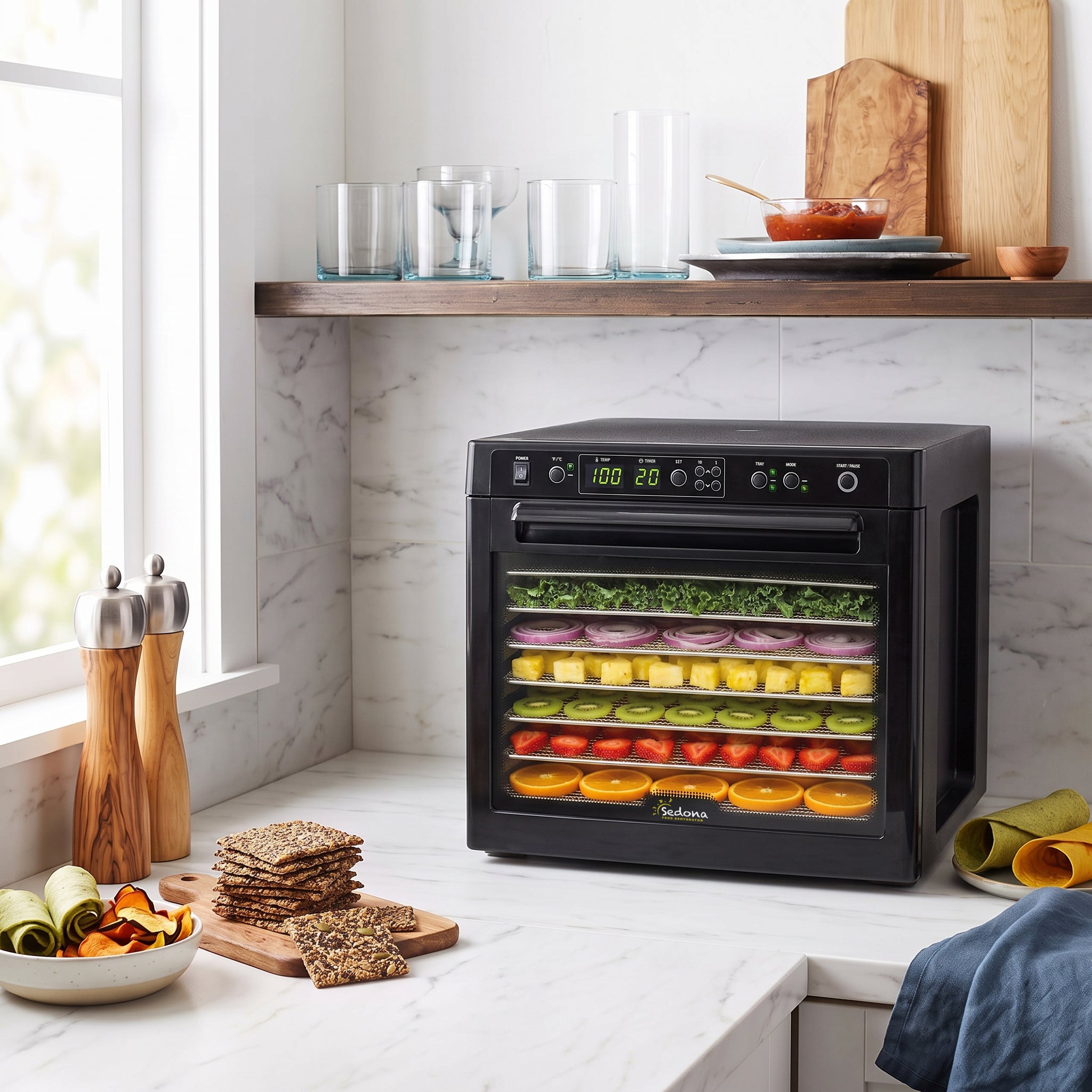 Sedona® Classic Food Dehydrator with Stainless Steel Trays lifestyle