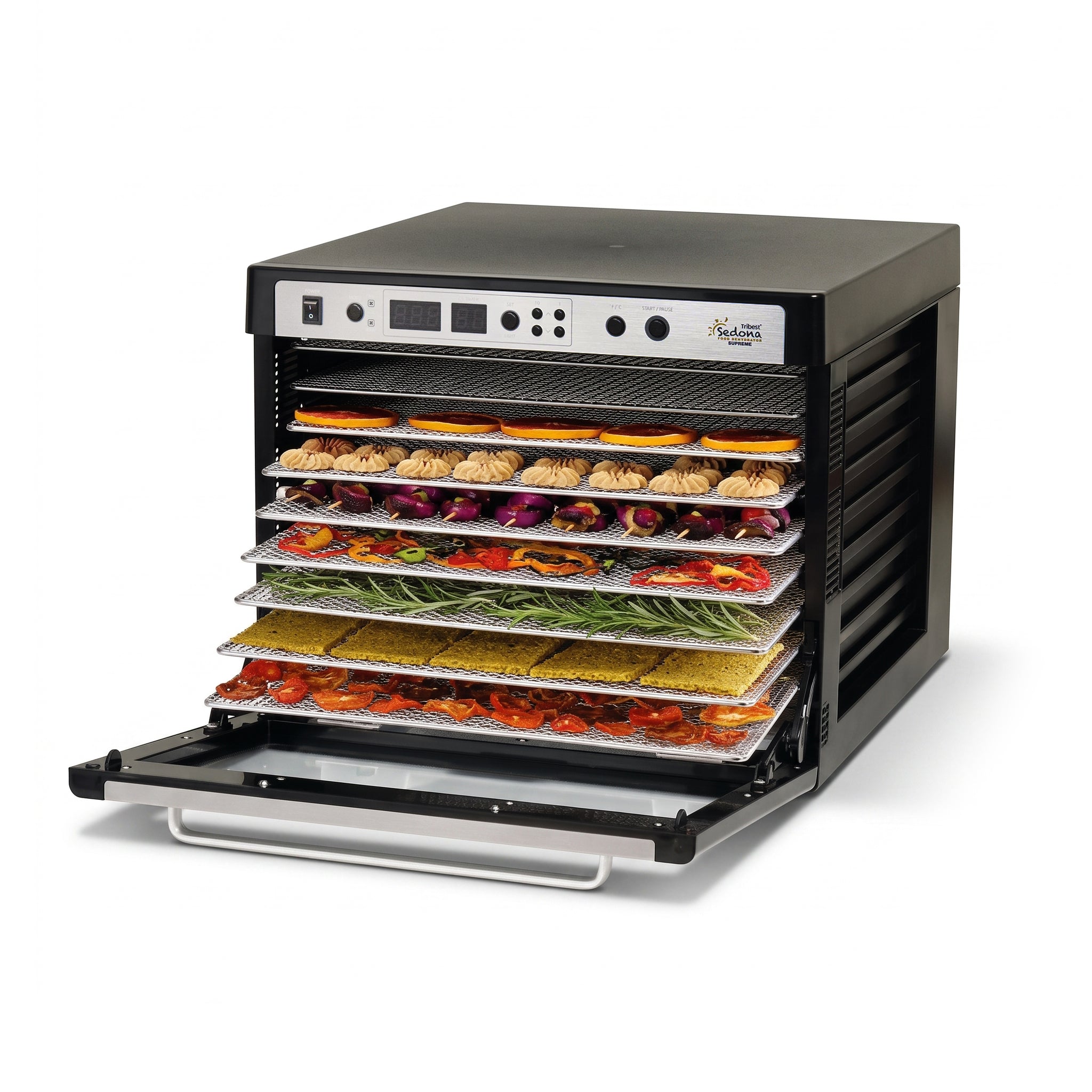 Sedona Supreme Commercial Food Dehydrator with Stainless Steel Trays SDC-S101 - Tribest