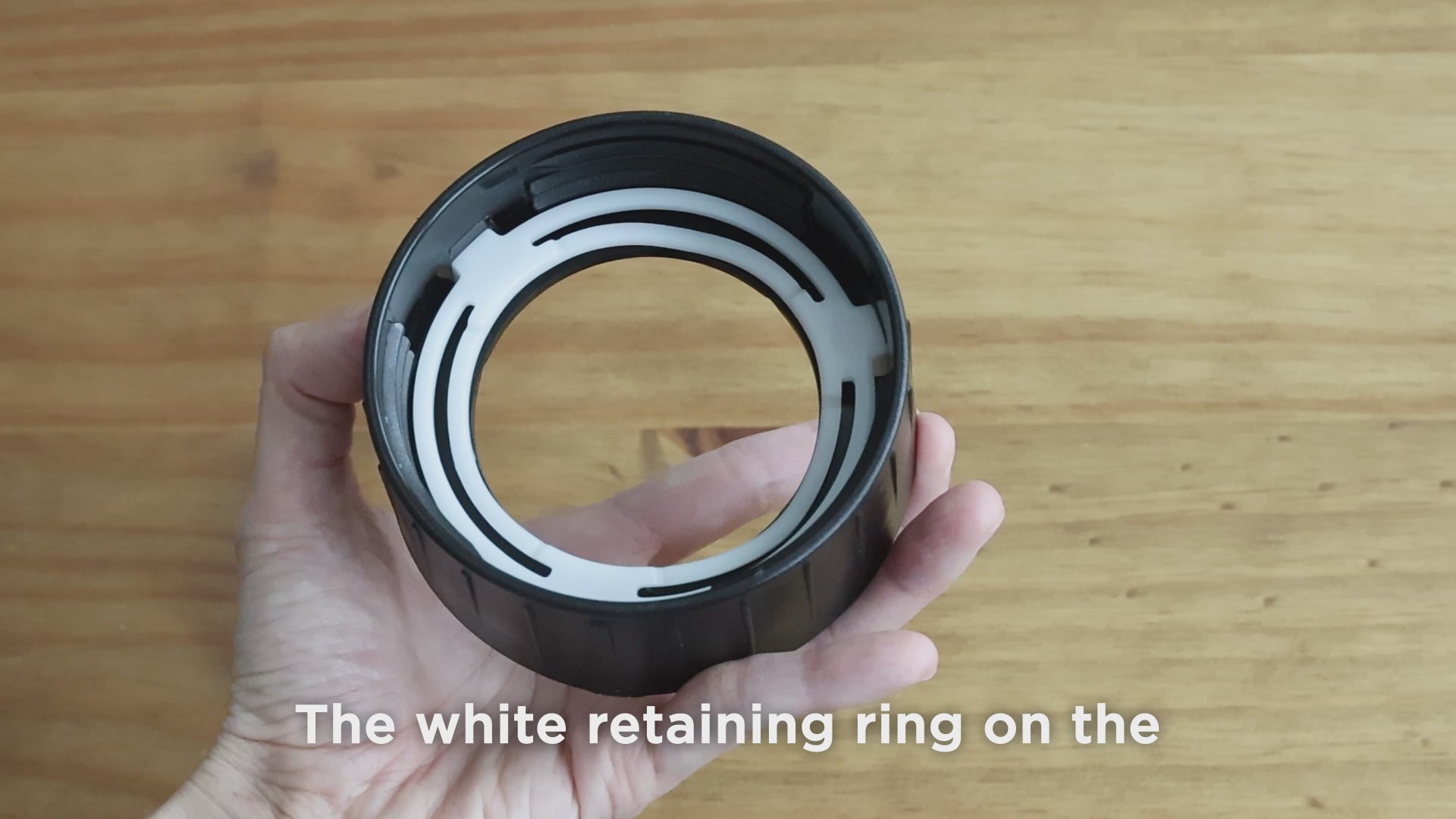 Glass Personal Blender Base, White Retaining Ring
