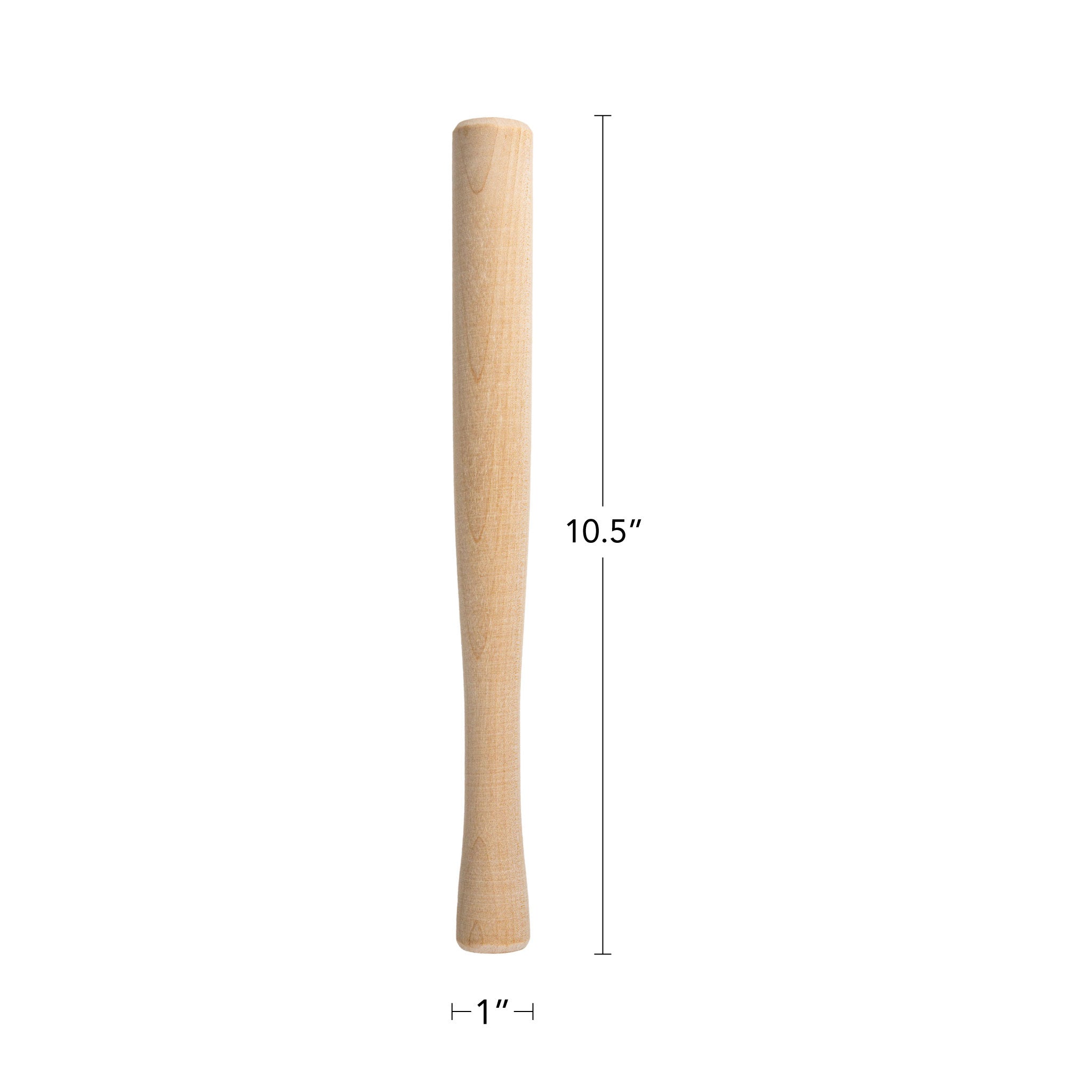 Wooden plunger measures 10.5