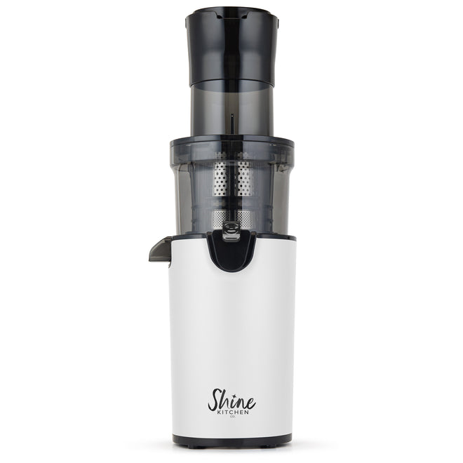 Shine Kitchen Co.® Easy Cold Press Juicer with XL Feed Chute - White