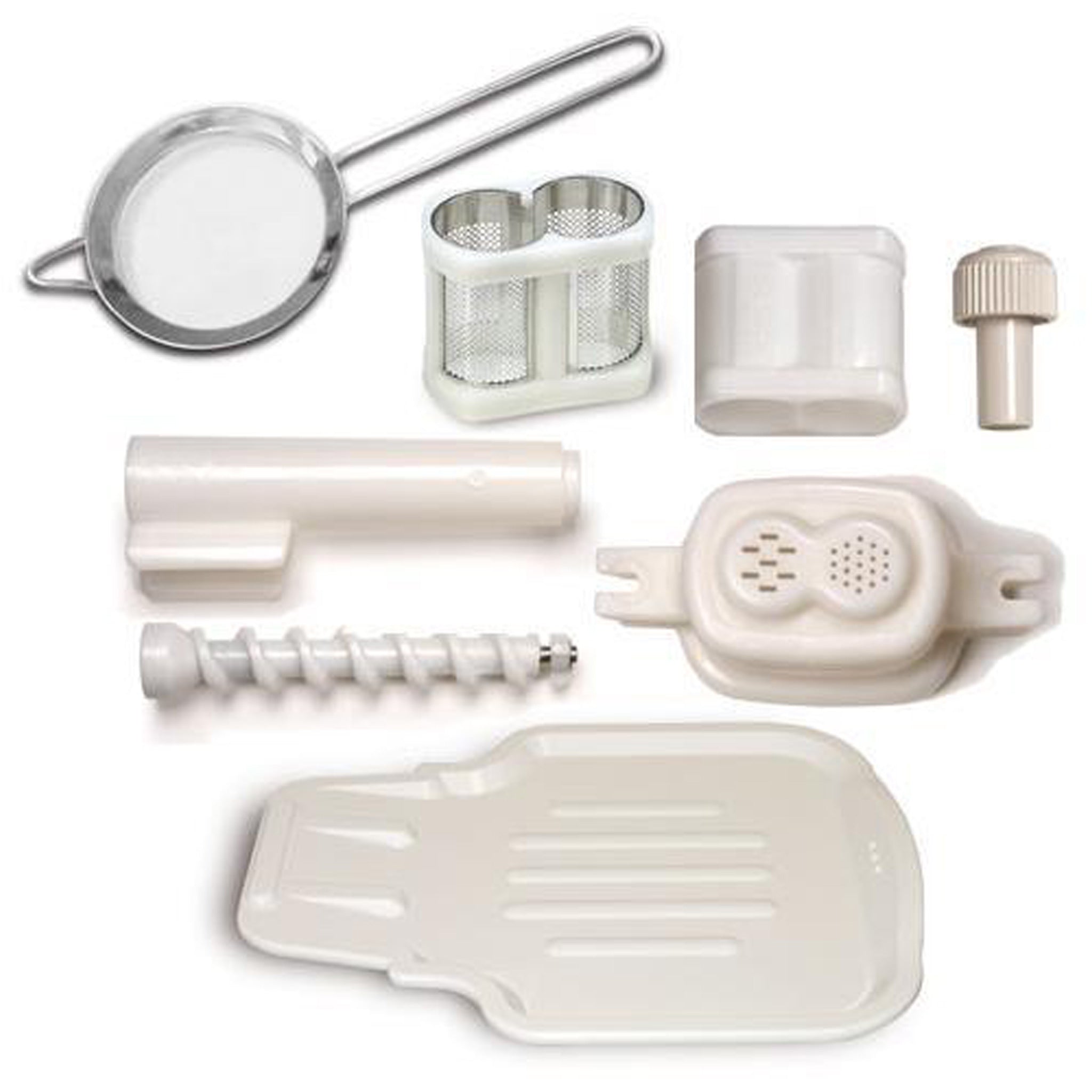 Upgrade Kit for Greenstar® Original (GS-1000) includes:  Coarse Screen Drip Tray Strainer Breadstick Maker Set Pasta Maker Set