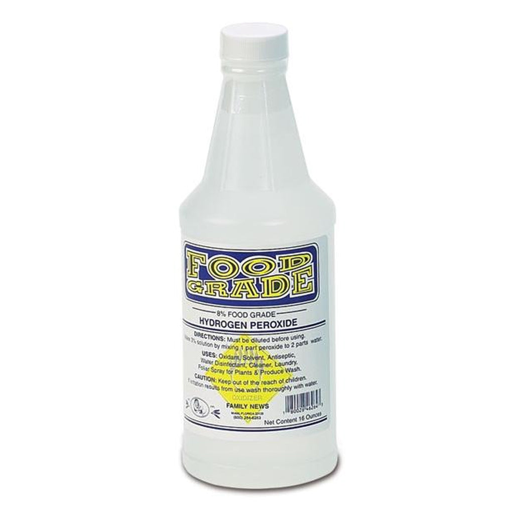 Food grade 8% hydrogen peroxide is the safe way to ensure clean and healthy sprouts. Add as little as 2 or 3 capfuls to a full barrel of water in your Freshlife Sprouter to ensure sprouts that are free from mold or bacteria growth.