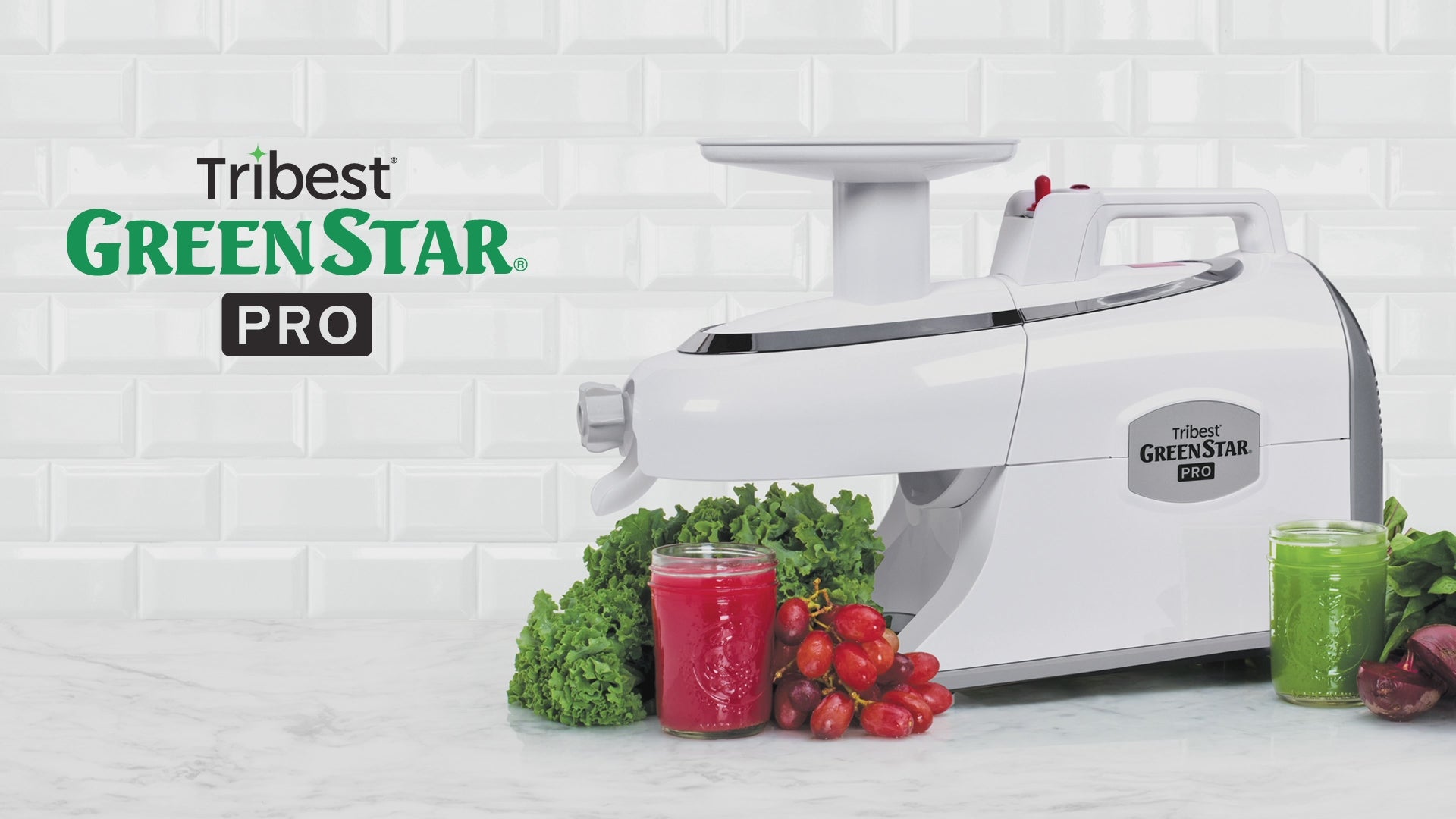 Tribest Greenstar Pro Twin Gear White Slow Masticating Juicer GS-P501-B -  The Home Depot
