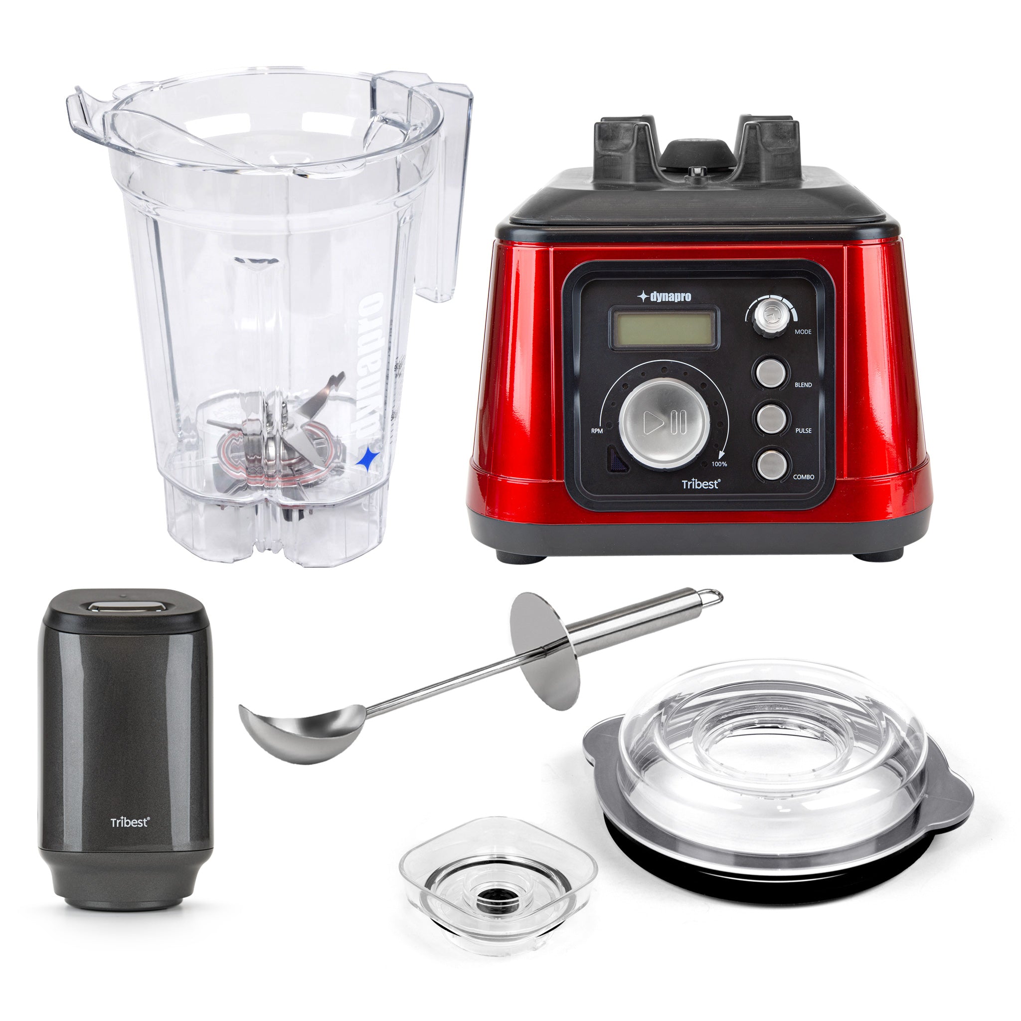 Dynapro® Commercial High-Speed Vacuum Blender in Red - Parts