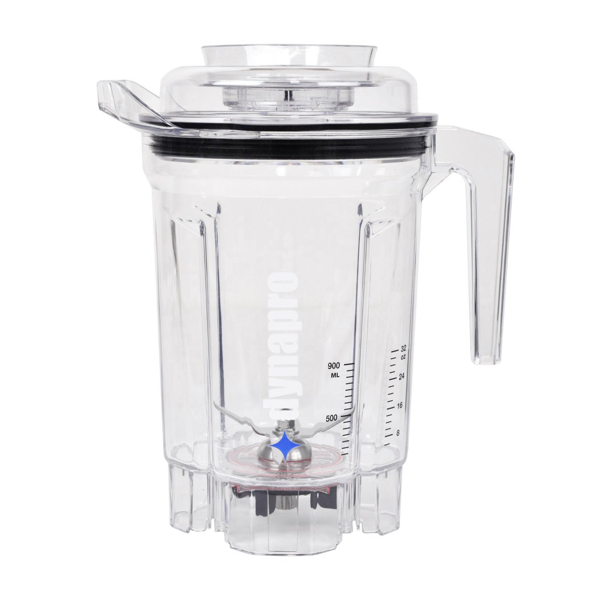 The Blending Container with Lid for the Dynapro® Commercial Vacuum Blender. This is the complete assembly that includes the lid, container, and blade.