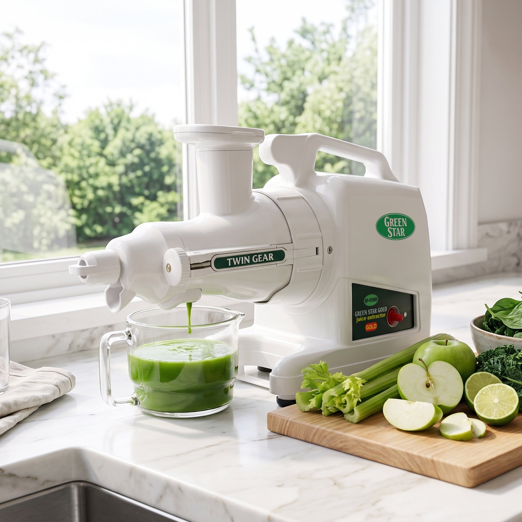 Greenstar Gold HD Twin Gear Slow Masticating Juicer