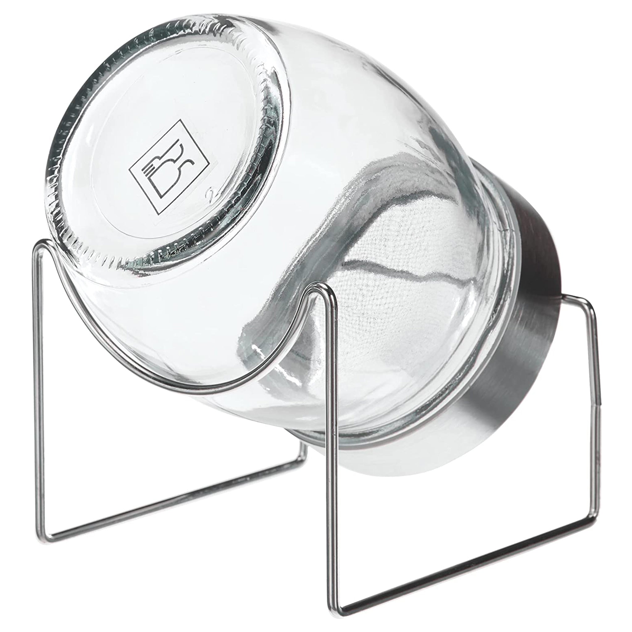 GEO Sprouting Jar System with Stainless Steel Rack and Ceramic Base Plate