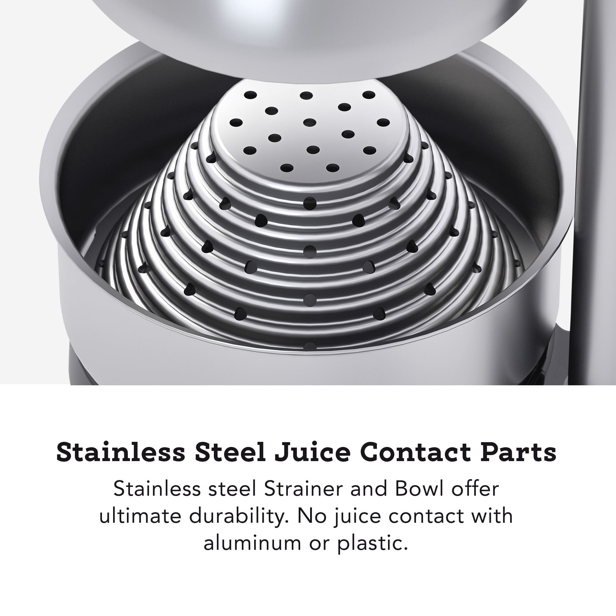 Tribest Professional Cancan Manual Pomegranate Juice Press MJP-105 in Black. Stainless Steel Juice Contact Parts