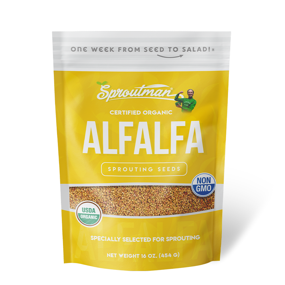 Sproutman's Organic Alfalfa Sprouting Seeds (16 oz) SEEDBS05 - Tribest