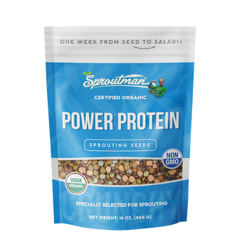 Sproutman's Organic Power Protein Crunchy Bean Mix Sprouting Seeds (16 oz) SEEDMIX2 - Tribest