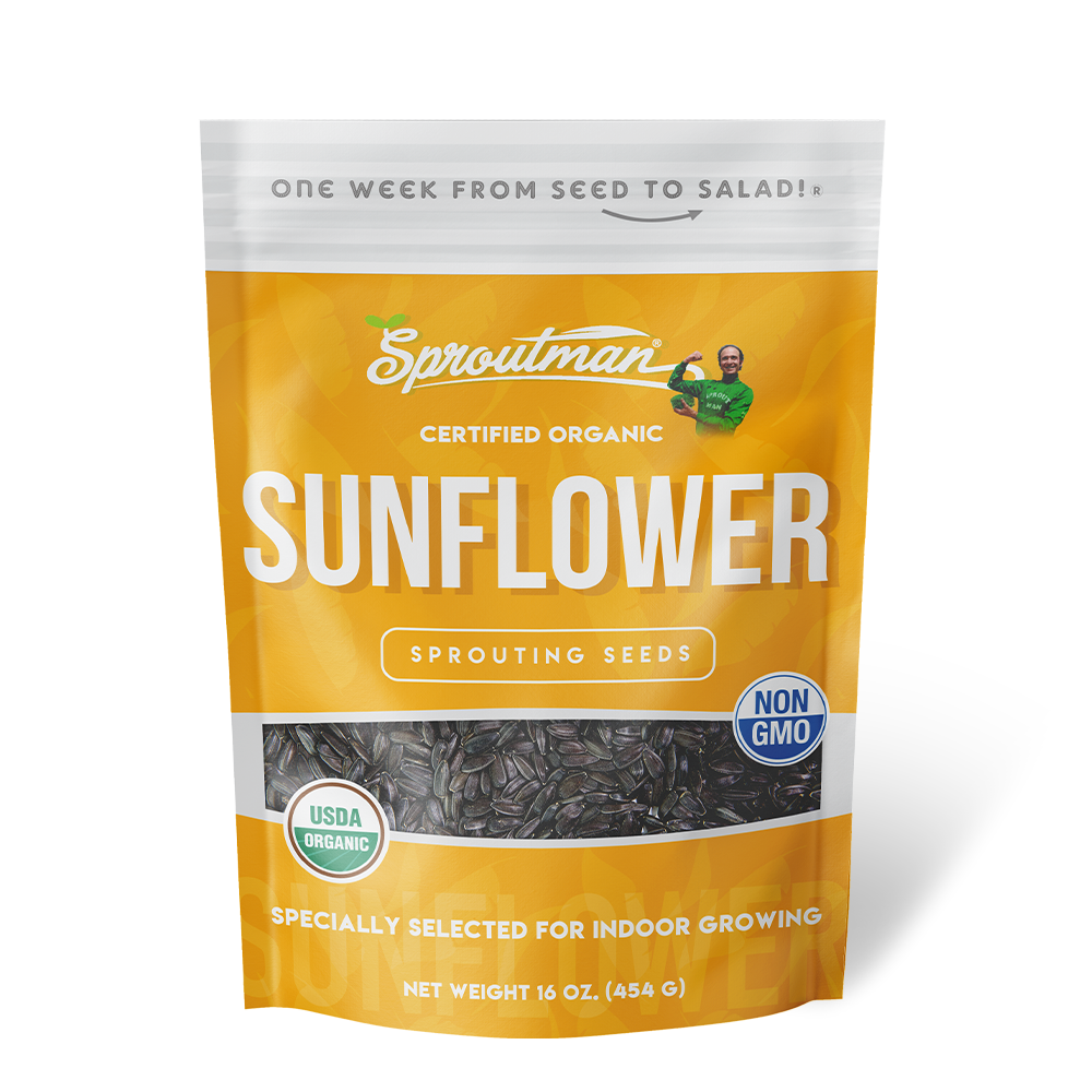 where to buy sunflower seeds to plant Sproutman's® Organic Sunflower Sprouting Seeds (16 oz)