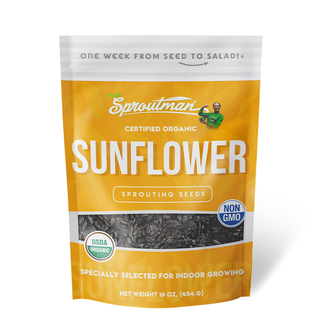 Sproutman's Organic Sunflower Sprouting Seeds (16 oz) SEEDBS11 - Tribest