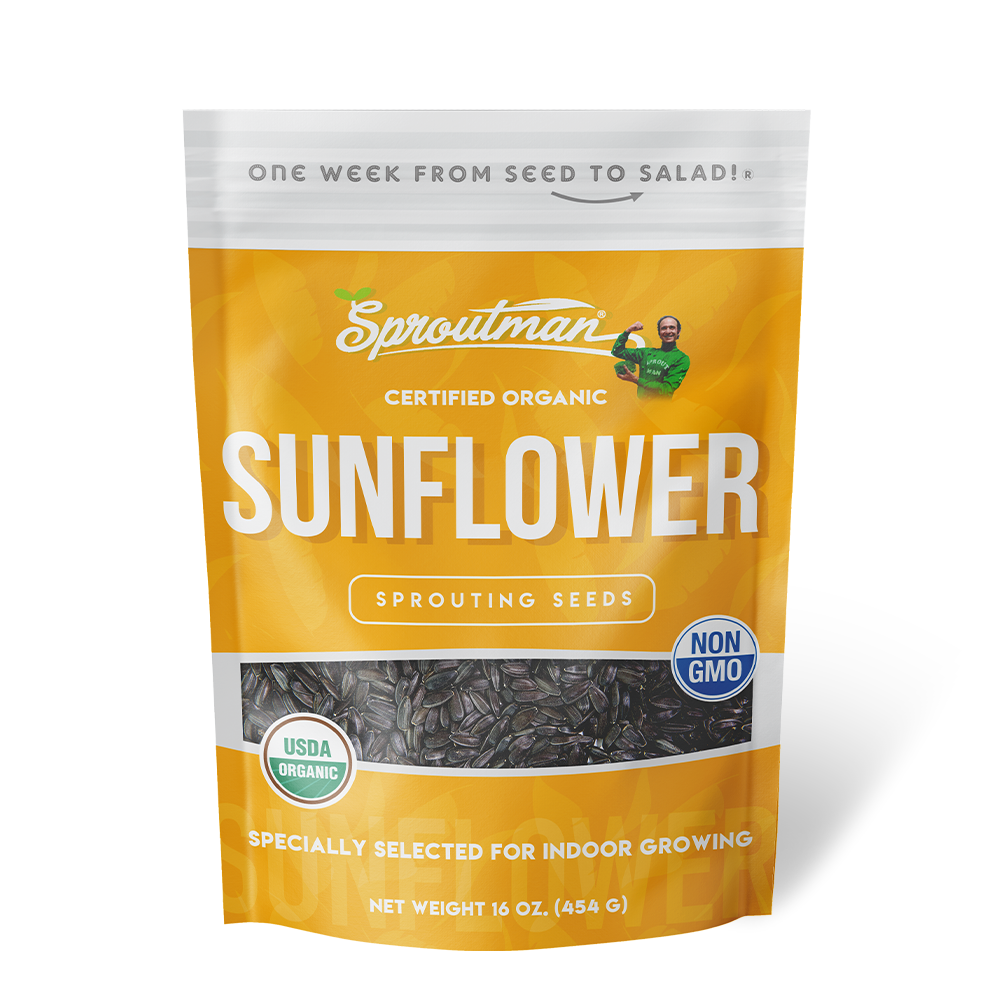 Sproutman's Organic Sunflower Sprouting Seeds (16 oz) SEEDBS11 - Tribest