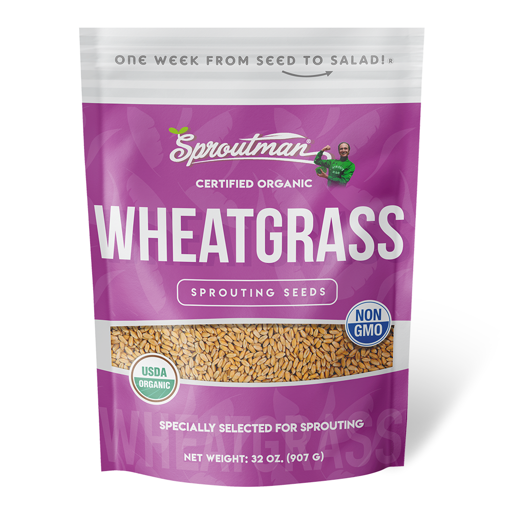 organic wheat seed for planting Sproutman's® Organic Wheatgrass Sprouting Seeds (2 Lbs)