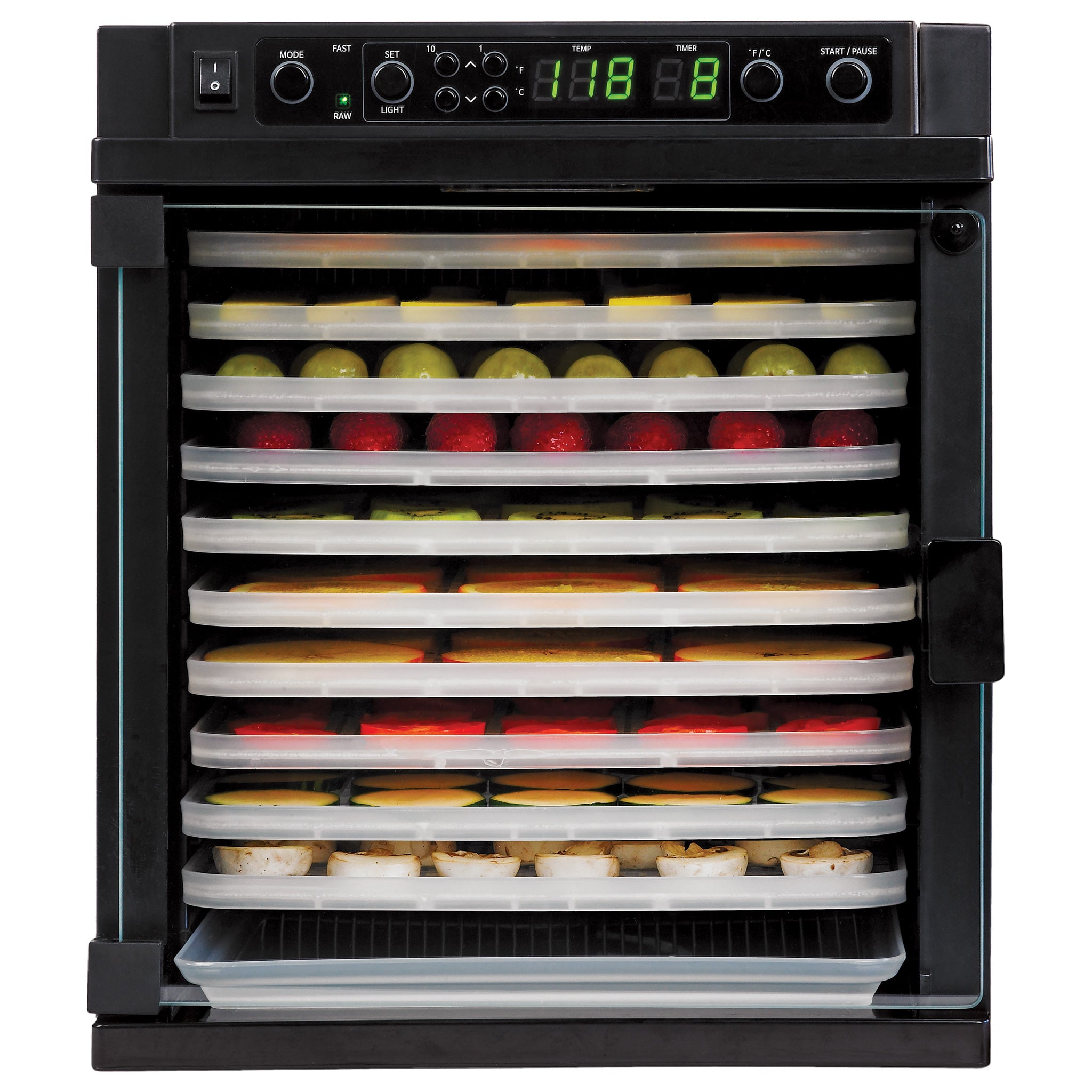 Tribest Sedona Classic Food Dehydrator With Stainless Steel Trays – Black :  Target