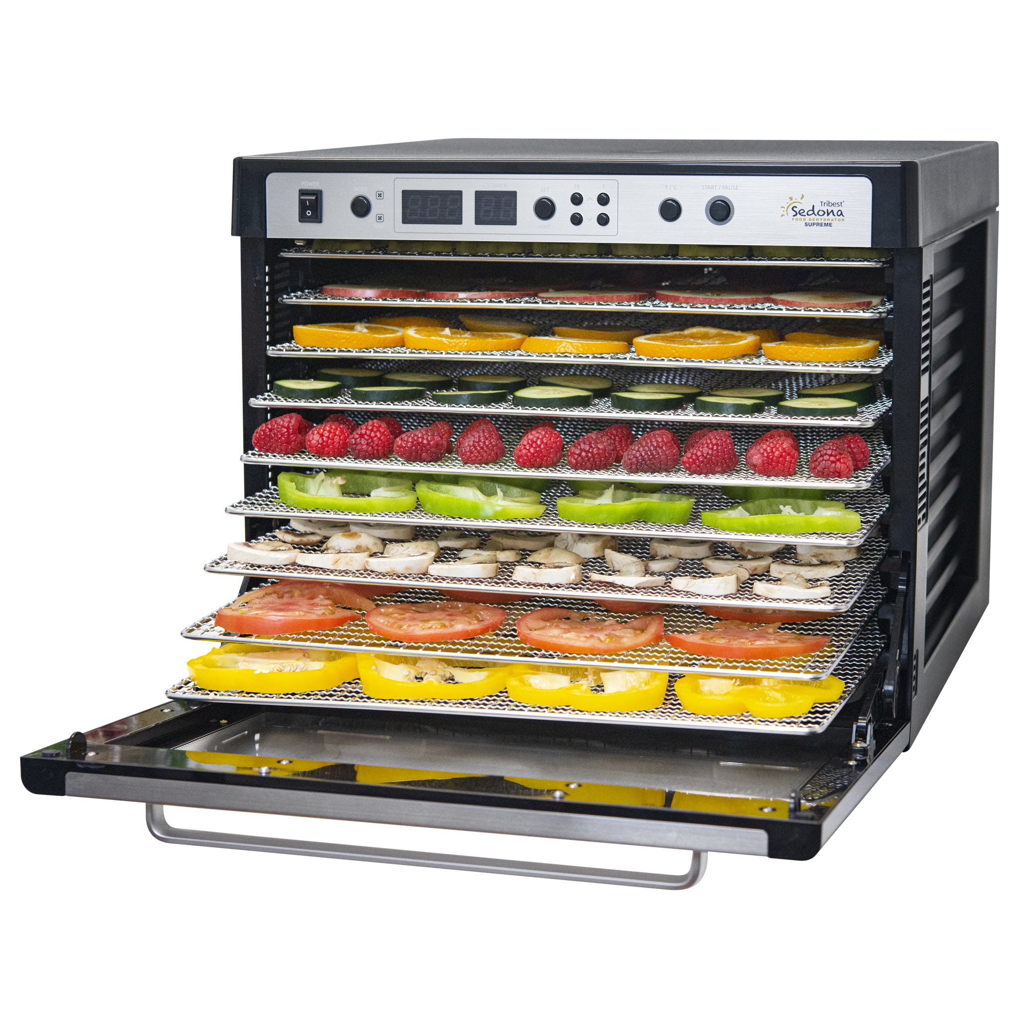 8-Tray Food Dehydrator Machine,Professional Stainless Steel Meat Dryer BPA  188