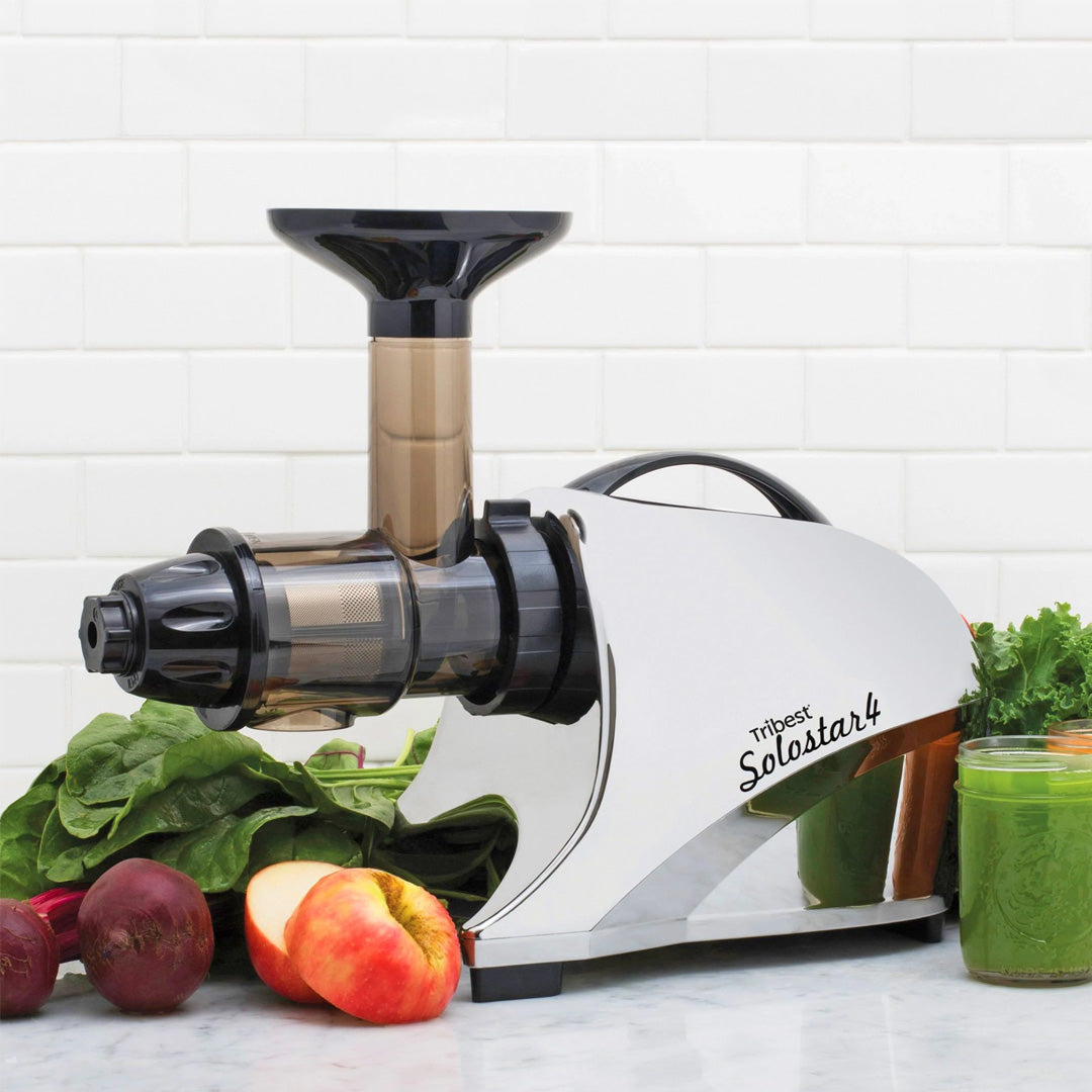 Solostar® 4 Horizontal Slow Masticating Juicer in Chome SS4-4250-B - Tribest